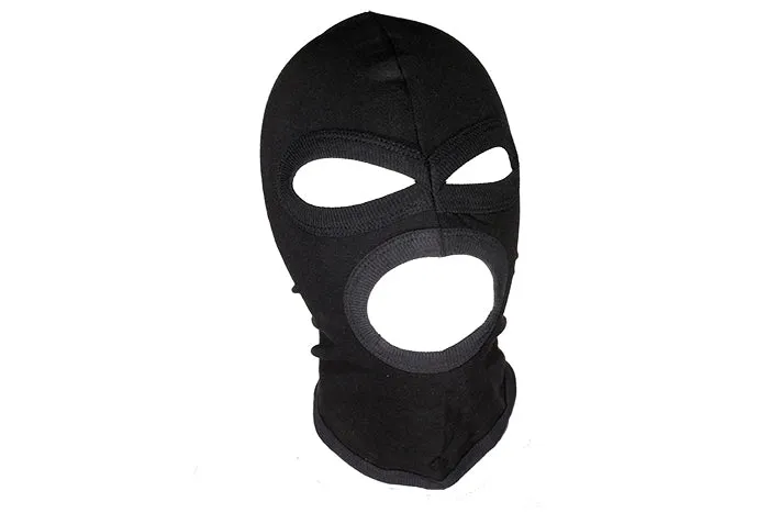 100% Cotton Full Face Mask - Black