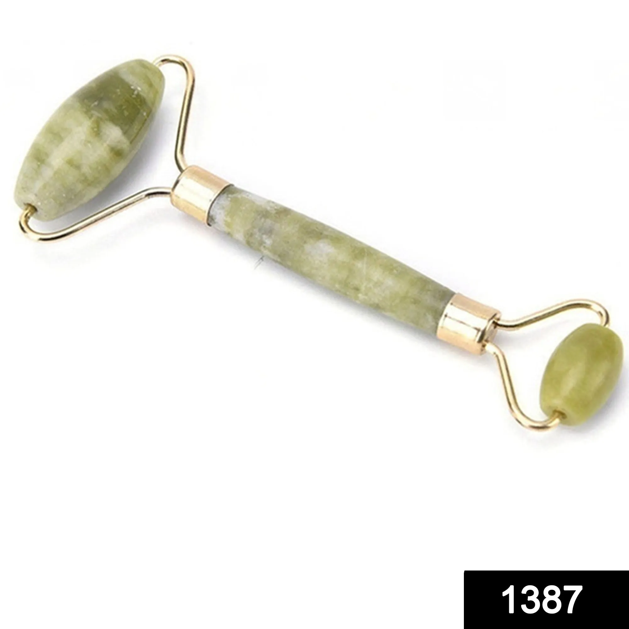 1387 Smooth Facial Roller & Massager Natural Massage Jade Stone