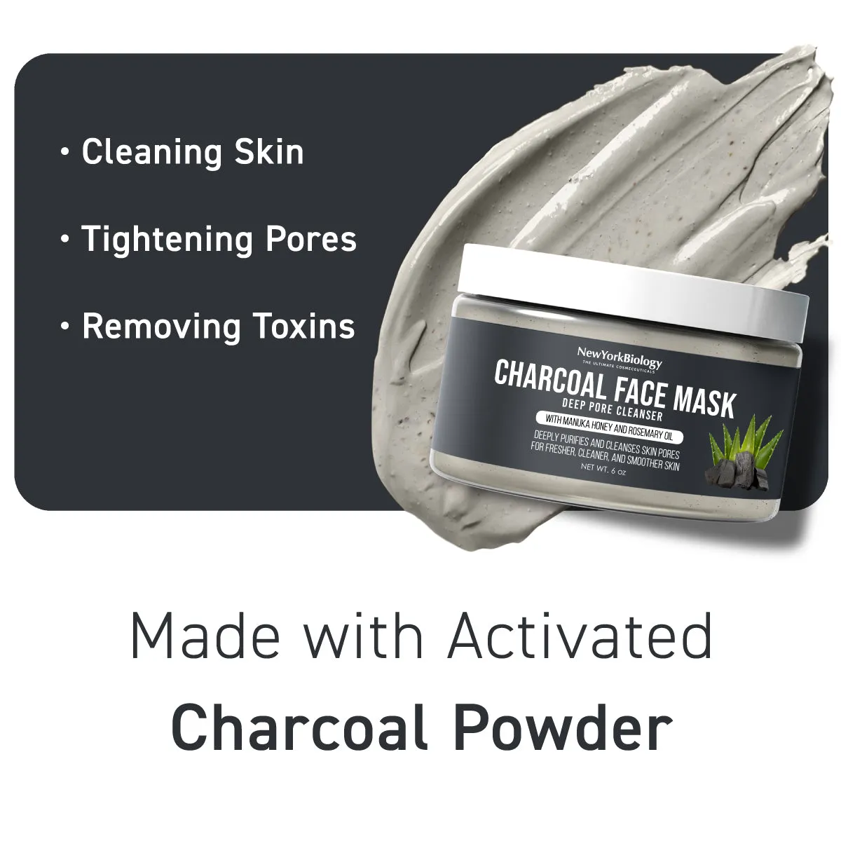 Activated Charcoal Facial Mask 6 oz