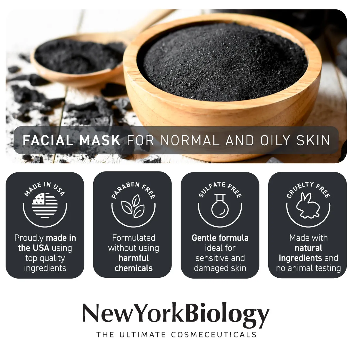 Activated Charcoal Facial Mask 6 oz