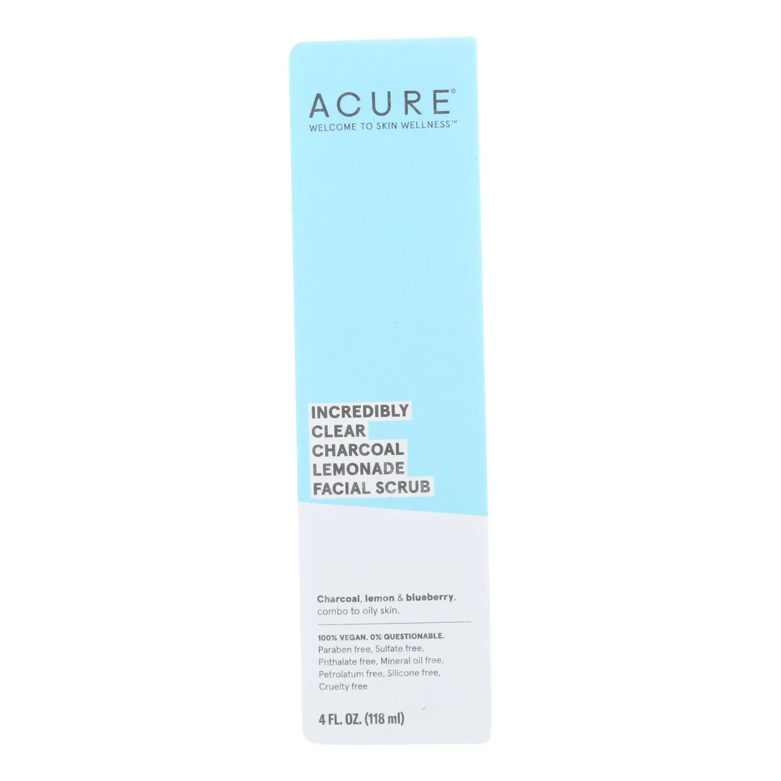 Acure Incredibly Clear Charcoal Lemonade Facial Scrub (4 Fz)