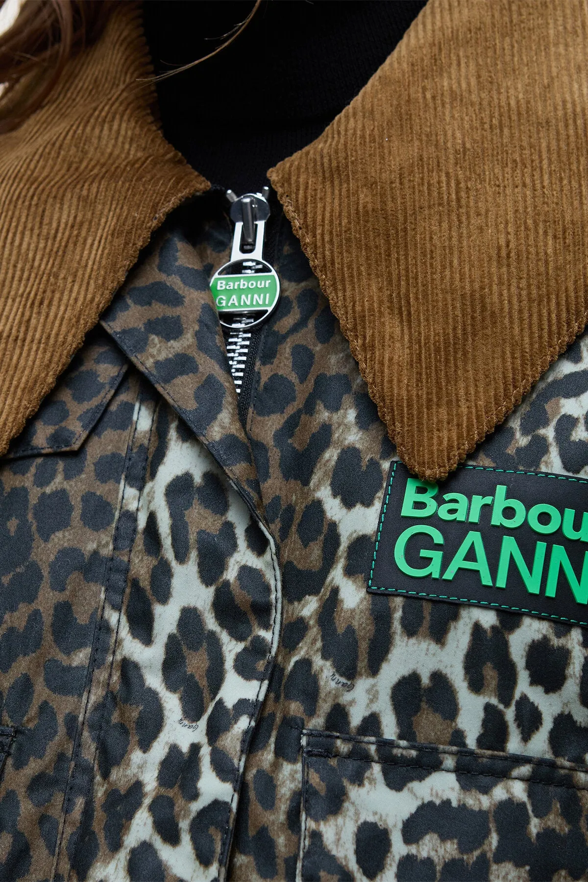 Barbour Ganni Printed Wax Anorak Smock