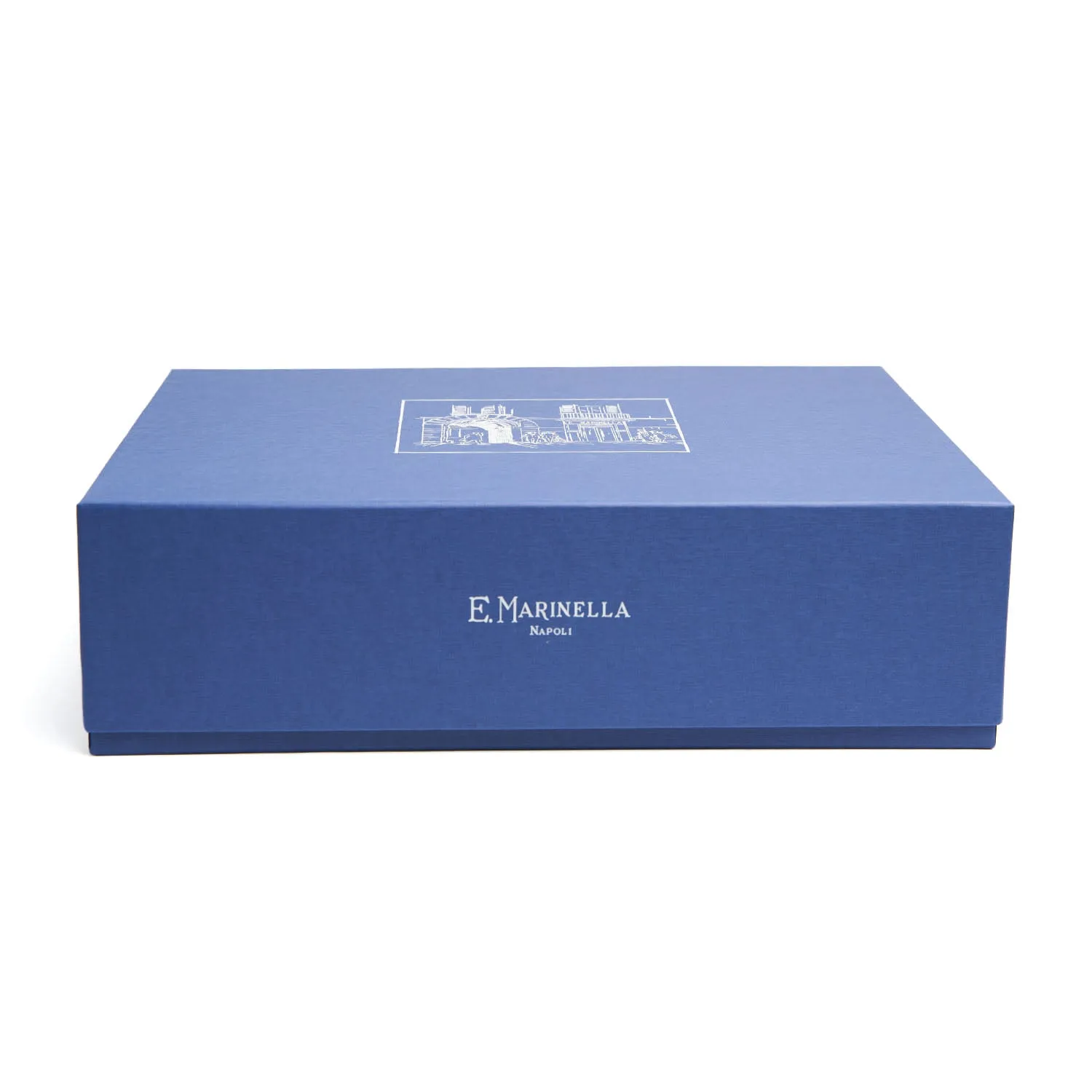 CHRISTMAS BOX WITH DARK BLUE TIE, BLUE POCKET SQUARE