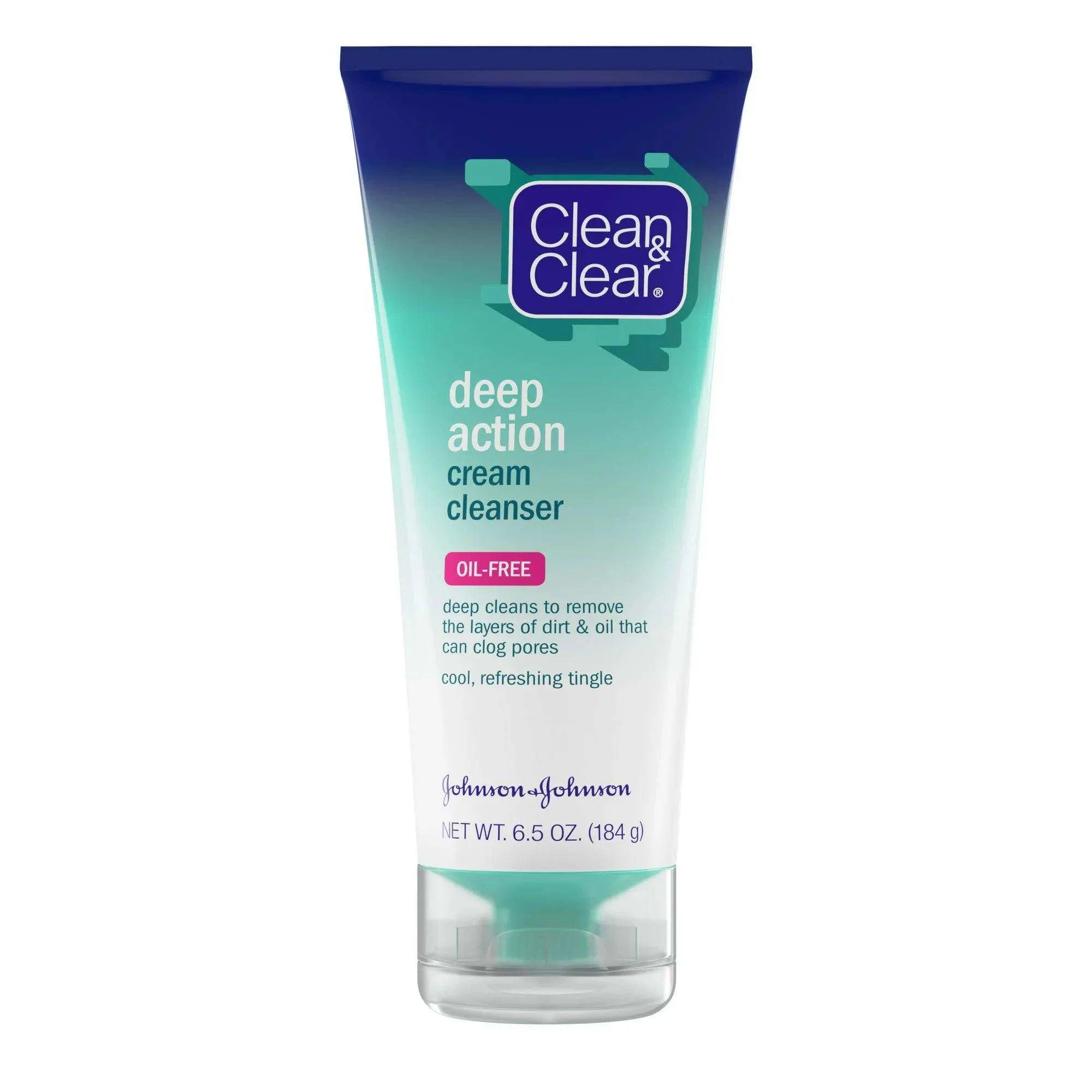 Clean & Clear Oil-Free Deep Action Cream Cleanser - 6.5 oz