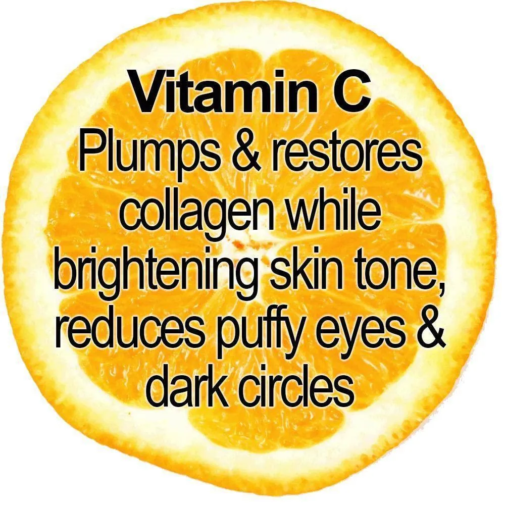 Organic Vitamin C Peptide Eye Serum for Dark Circles 1 oz Lavender Lemon Scent