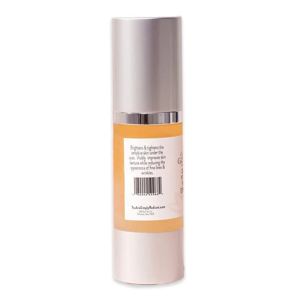 Organic Vitamin C Peptide Eye Serum for Dark Circles 1 oz Lavender Lemon Scent