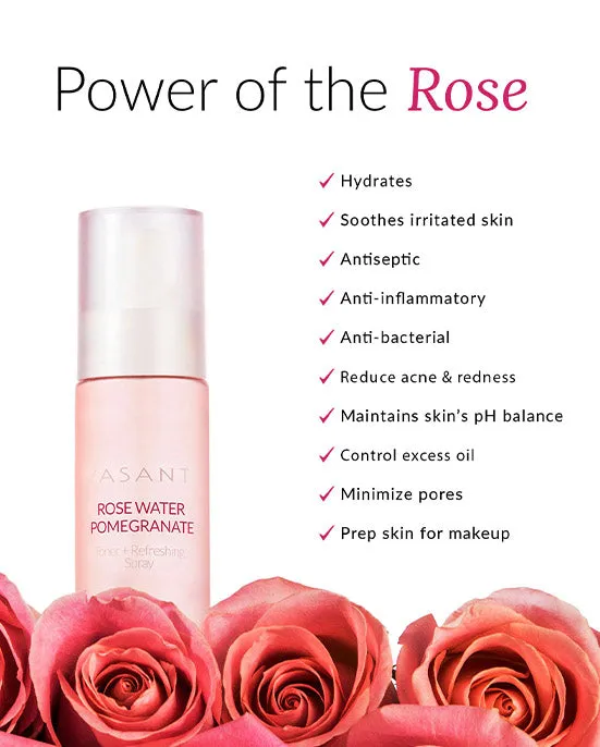 Rosewater Pomegranate Toner   Refreshing Spray