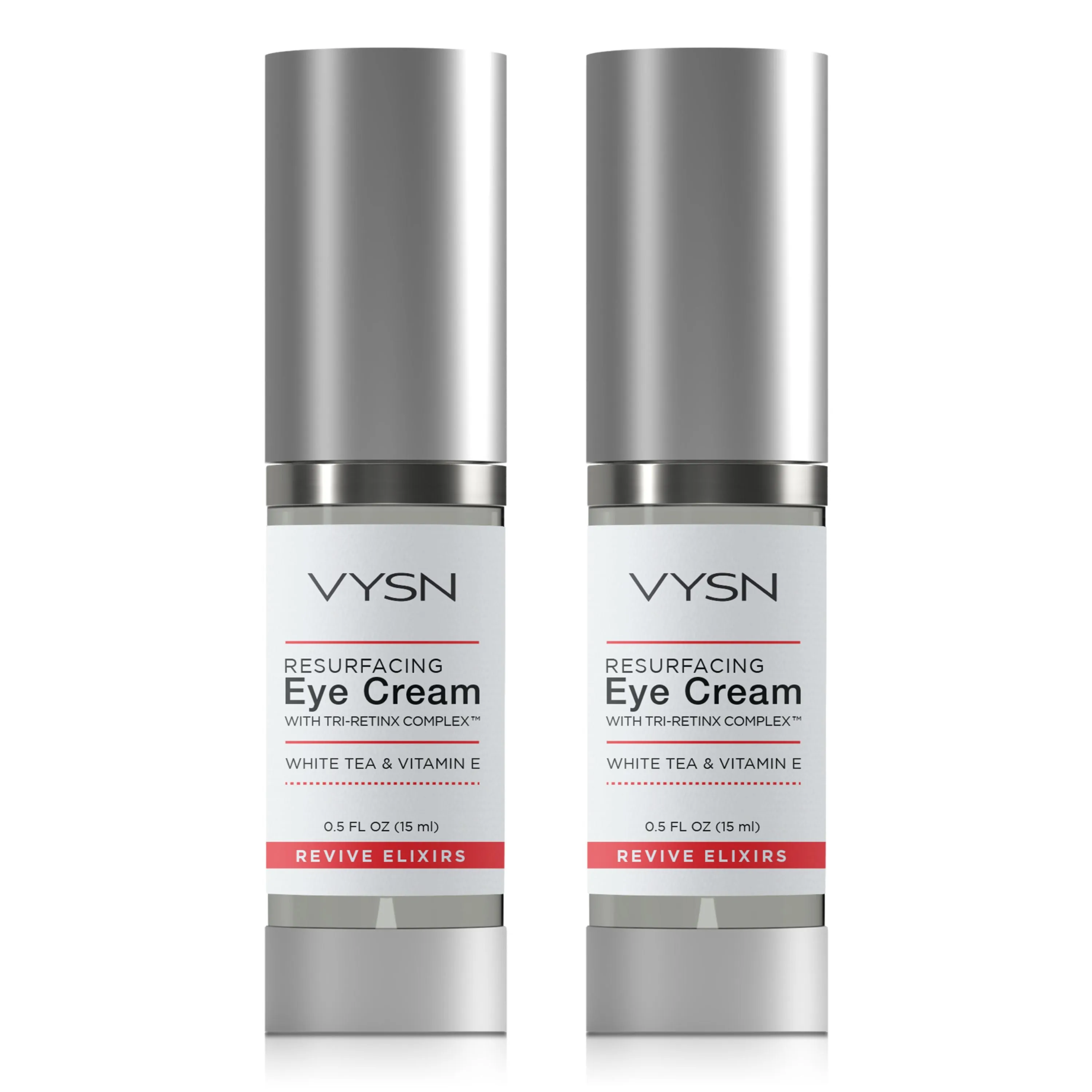 VYSN Resurfacing Eye Cream with Tri-RetinX Complex™ - White Tea & Vitamin E - 2-Pack