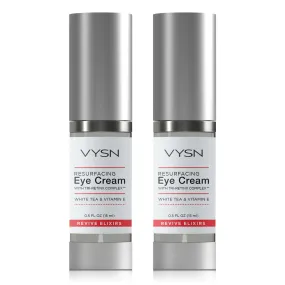 VYSN Resurfacing Eye Cream with Tri-RetinX Complex™ - White Tea & Vitamin E - 2-Pack